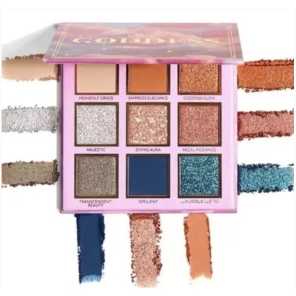Eloise Beauty Goddess Pigment Palette 9 Shades Matte Shimmer‎ Glitter New